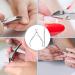 Cuticle Nipper 2 Pcs Cuticle Pusher with Cuticle Nippers Professional Stainless Steel Cuticle Cutter Durable Pedicure Manicure Tools for Fingernails and Toenails (Silver) - Buy Online on GoSupps.com