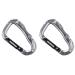 munkees Carabiner 3D Animal Keyring Multipurpose Carabiner Decorative Carabiner Rabbit Double Pack Silver