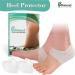 Pedimend 2 Pairs Gel Heel Cups Heel Protectors Silicone Heel Socks Heel Sleeves Heel Pain and Cracked Heels Relief for Men and Women - Buy Online on GoSupps.com