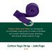 JadeYoga 8ft Adjustable Yoga Strap for Men and Women - D-Ring Buckle, Black/Blue/Purple - Buy Online on GoSupps.com