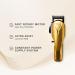 RED Pro Professional Cordless Hair Clipper for Men - Rechargeable Electric Hair Clipper Set with 150 Min Battery 6 Guide Combs - Matte Gold - Buy Online on GoSupps.com