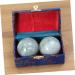 Buy 2 STK Marble Baoding Balls - Chinese Stone Massage Balls for Stress Relief | Heartstones Natural Massage Balls - Buy Online on GoSupps.com