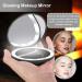 ANXVERS Hand-Held LED Travel Vanity Mirror - 1x/10x Magnifying, Compact 3.5-Inch Luminous Mirror, Double-Sided - Black - Buy Online on GoSupps.com