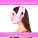Face Lift Strap & 40 Stickers Set | Double Chin Reducer - Reusable Breathable & Invisible Tape - Pink Face Slimming Solution for Women - Buy Online on GoSupps.com