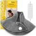 COSI Home heating pillows with automatic switch -off - heating pillows for back shoulder neck with 3 heat levels overheating protection & remote control made of ultra soft luxury flannel (gray) 60x62cm