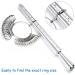 NuLink Aluminum Ring Sizer Measuring Tool - Dual Measurement Size Metal Rings Mandrel Kit for Women and Men - Adjustable Ring Size Adjuster Tool - Buy Online on GoSupps.com