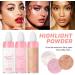 Highlighting and Finishing Stick - Fairy Highlighter Natural Stereo Contour Collarbone Patting Powder Highlighting Makeup (02) - Buy Online on GoSupps.com