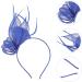 SOIMISS Black & Blue Mesh Fascinator for Weddings & Horse Racing - Perfect for Royal Ascot - Buy Online on GoSupps.com