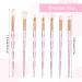 WLLHYF 7Pcs Crystal Handle Makeup Brush Set | Professional Cosmetic Brushes for Foundation Powder Eyeshadows & Blush | Colorful Beauty Tools for Flawless Makeup - Buy Online on GoSupps.com