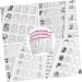 FRCOLOR 24 Sheets Coloring Exercise Book Nail Art Practice Book Manicure Training Book Nail Salon Tool Para U as Cards for Manicure Training Album Paper White Pattern 21x15cm White - Buy Online on GoSupps.com