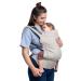 Beco Toddler Baby carrier with an extra wide seat - children's wagering sack made of 100% cotton 2 wearing positions strain on children's stomach/child carrier back hiking children 9-27 kg (ECRU)