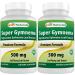Best Naturals Gymnema Sylvestre Extract 500 mg 120 Vegetarian Capsules - Contains Minimum of 25% Gymnemic Acid (Pack of 2)