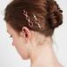 Vintage Ruby Red Crystal Pearl Gold Bobby Pins Set | Decorative Hair Slides Clips for Women - Buy Online on GoSupps.com