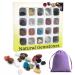 Obidodi 20 Gemstones Chakra Crystals Stone Set Natural Crystals and Gem Stones Set for Kids Crystals for Beginners Reiki Healers and Yoga Practioner Anxiety Relief Meditation Relaxation (02)