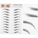 Ipetboom 6 Pcs 3d Eyebrow Stickers Cosmetology Kit Eye Brow Shaping Kit Artificial Eyebrow Women's Model Head ze001x3pcs Blackx3pcs - Buy Online on GoSupps.com