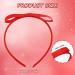 Pafuwei 2 Piece Red Hair Bow Headband - Handmade Soft Cloth Ribbon Headband for Girls and Women - Ideal for Birthday, Halloween, Parties - Daily Hair Accessory - Buy Online on GoSupps.com