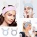 4 Pack Cute Bunny Ears Elastic Headbands for Women - Coral Fleece Makeup and Face Washing Head Wraps - Buy Online on GoSupps.com