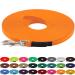 LENNIE BioThane leash 13mm dogs 15-25kg 1m long without hand loop pastel orange sewn 1 m pastel orange