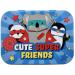 Super Friends children's plaster licensed product - metal box - 24 plaster - nice design plaster storage box for children - suitable for backpack - handbag super friends 1 piece