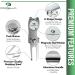 Procella Golf Divot Repair Tool with Ball Marker | Metal Switchblade Style | Multi-Tool for Men and Women - Silver - Buy Online on GoSupps.com