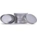 4oz Aluminum Tin Jar Refillable Containers - 12 Pack | 120ml Round Tin Bottle for Cosmetic, Lip Balm, Cream - Buy Online on GoSupps.com