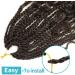 Ainimiu 14 Inch Goddess Box Braids Crochet Hair Bohomian Crochet Box Braids Curly Ends 8 Pack Crochet Braids Synthetic Braiding Hair Extension Black 14 Inch(Pack of 8) 4# - Buy Online on GoSupps.com