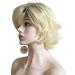 Royalfirst Women's Short Wigs with Tilted Bangs | Fluffy Soft Blonde Wigs - International Shipping Available - Buy Online on GoSupps.com