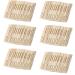 Disposable Bamboo Forks 600 Pcs 3.4inch Natural Wood Forks for Fruit and Vegetable Salad Pizza Grilled Meat