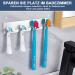 Wayasi Stainless Steel Toothbrush Holder - No Drill Wall Organizer for 4 Electric Toothbrushes - Anti-Rust Design - Buy Online on GoSupps.com