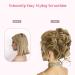 HOOJIH Messy Bun Hair Piece 2PCS - Tousled Updo Hair Bun Extensions for Women & Girls - Wavy Curly Hair Wrap Ponytail - Cool Light Blonde 2 Pack - Buy Online on GoSupps.com