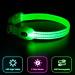 YFBrite Luminous Dog Collar - USB Rechargeable LED Adjustable Neck Band for Dogs & Cats | Durable Flashing Collar for All Sizes (Green XS) - Buy Online on GoSupps.com