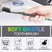 Soft Toothbrush with Flexible Head - Gentle Care for Sensitive Teeth Tapered Bristles Prevent Gum Hurt - Pack of 4 Individually Wrapped Variety Colors - Buy Online on GoSupps.com