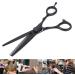 Qukaim Hairdressing Scissors Hair Scissors 5.5 Inches Black Stainless Steel Adjustable Hairdressing Scissors for Hair Thinning Shears - Buy Online on GoSupps.com