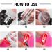 Famidiqgo Nail Stamper - Clear French Tip Nail Art Tool with Scraper | Soft Silicone DIY Manicure - Buy Online on GoSupps.com