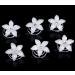 24PCS Rhinestones Crystal Spirals Hair Pin Clip Imitation Pearl Spin Pin Swirl Hair Twists Coils Hairpin Bun Stick Pick (A)