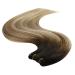 Youngsee Real Hair Balayage Extensions - 55cm Brown & Blonde Wefts | Double Brown Weaving | 100g #2/6/24 - Buy Online on GoSupps.com