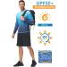 Yukaichen Men's Long-Sleeved Rashguard - Quick-Dry Breathable Swim Shirt in Color Gradient Blue for Surfing Fishing and Hiking - Buy Online on GoSupps.com