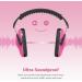 Dr.meter Children Ear Defenders SNR 27dB Protective Earmuffs - Rose Red - Buy Online on GoSupps.com