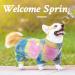 Kuoser Dog Tie Dye Pajamas - Colorful Soft Cotton Onesie for Small Medium Dogs - Breathable Dog Jumpsuit for Spring and Autumn | S Blue - Buy Online on GoSupps.com