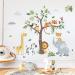 Decalmile Jungle Animals Tree Wall Decals - Safari Nursery Wall Stickers for Baby Room and Kids Bedroom Decor - Buy Online on GoSupps.com