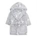 Baby Boy Girl Babies Dressing Gown Robe Plush Fleece Velvet Soft Cosy Warm Gift 0-6 Months Grey Lamb / Sheep