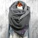 Cozy Triangular Scarf for Women - Patterned Loop Wrap Cape with Button | One Size Winter Poncho - Buy Online on GoSupps.com