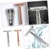 FRCOLOR Prickly Heat 4 Pcs Zinc Alloy Portable Men's Shaver - Old Razor Face Grooming Solution - Buy Online on GoSupps.com