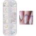 Nail Art Glitter Flake Nail Art Foil Flake Shining Holographic 12 Grids Nail Glitter Flake for Summer Nail Art Decoration Nail Foil Flakes - Buy Online on GoSupps.com