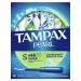 Tampax Pearl Plastic Super Absorbency Unscented Tampons 18 Count One Size