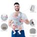 Iulonee 4-in-1 Adjustable Baby Carrier Wrap - Ergonomic Hands-Free Infant Carrier for Newborns (5-20kg) - Lightweight Blue - Buy Online on GoSupps.com