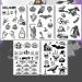 Luminous Halloween Temporary Tattoos for Kids - 80 Glow in The Dark Black Styles | Halloween Party Favors for Boys and Girls - Buy Online on GoSupps.com
