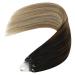 Youngsee Real Hair Microring Balayage Extensions 45cm - 1g Micro Loop Hair Extensions - Brown Blonde Beads - 50g #2/6/24 - Buy Online on GoSupps.com