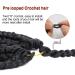 20 Inch Box Braid Crochet Hair for Black Women - 6 Packs Small Knotless Box Braids Extensions - Pre Looped Crochet Braids (1B) - Buy Online on GoSupps.com