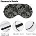 Skull and Paisley Sleep Mask for Women - Adjustable Eye Shades with Elastic Strap for Ultimate Comfort - Buy Online on GoSupps.com